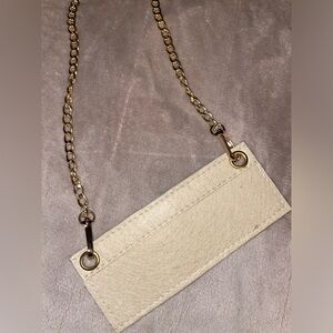 Wallet insert with Goldtone crossbody chain (*wallet not included*)